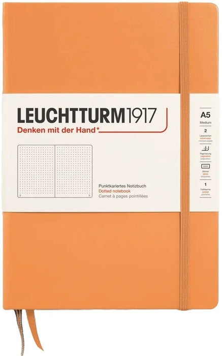 Тефтер Leuchtturm1917 New Colours - А5, на точки, Lobster, твърди корици