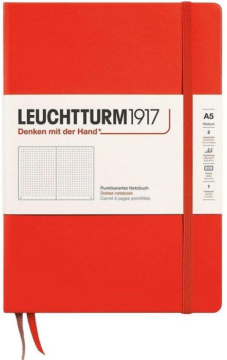 Тефтер Leuchtturm1917 New Colours - А5, на точки, Lobster, твърди корици