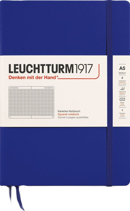 Тефтер Leuchtturm1917 New Colours - А5, на квадратчета, Ink