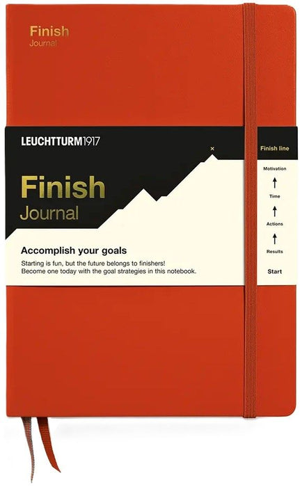 Тефтер Leuchtturm1917 Finish Journal - A5, твърди корици, червен