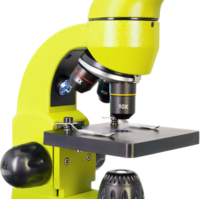 Комплект Levenhuk - Rainbow 50L PLUS, Lime + LabZZ P12 + Невидимият свят