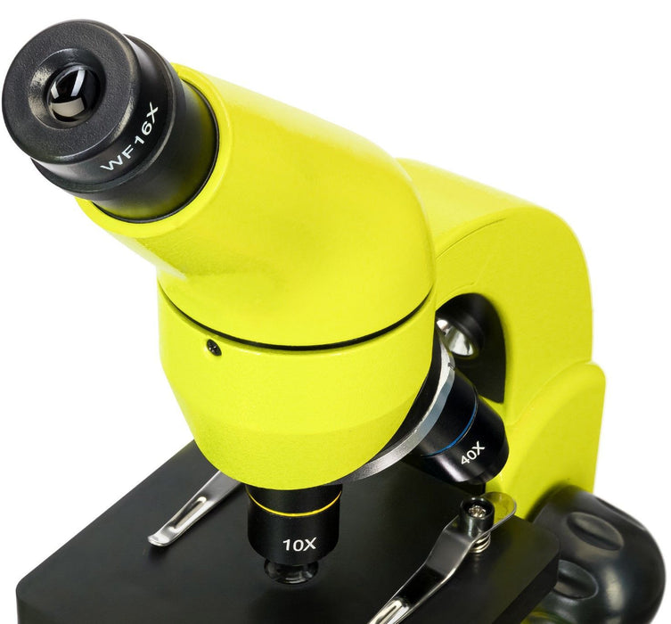 Комплект Levenhuk - Rainbow 50L PLUS, Lime + LabZZ P12 + Невидимият свят