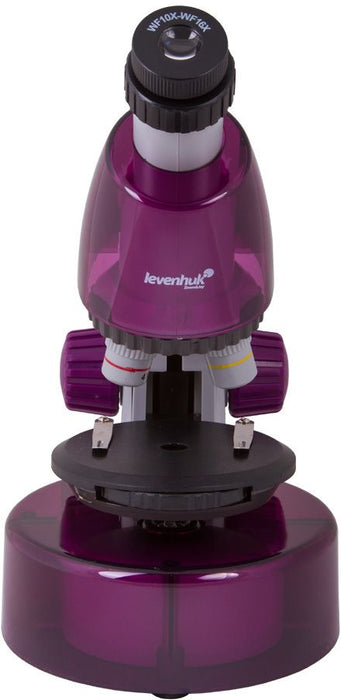 Микроскоп Levenhuk - LabZZ M101, лилав