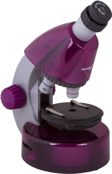 Микроскоп Levenhuk - LabZZ M101, лилав