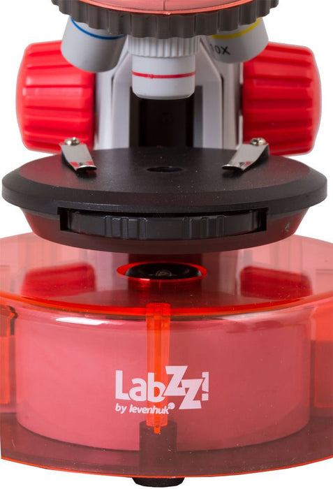 Микроскоп Levenhuk - LabZZ M101, червен