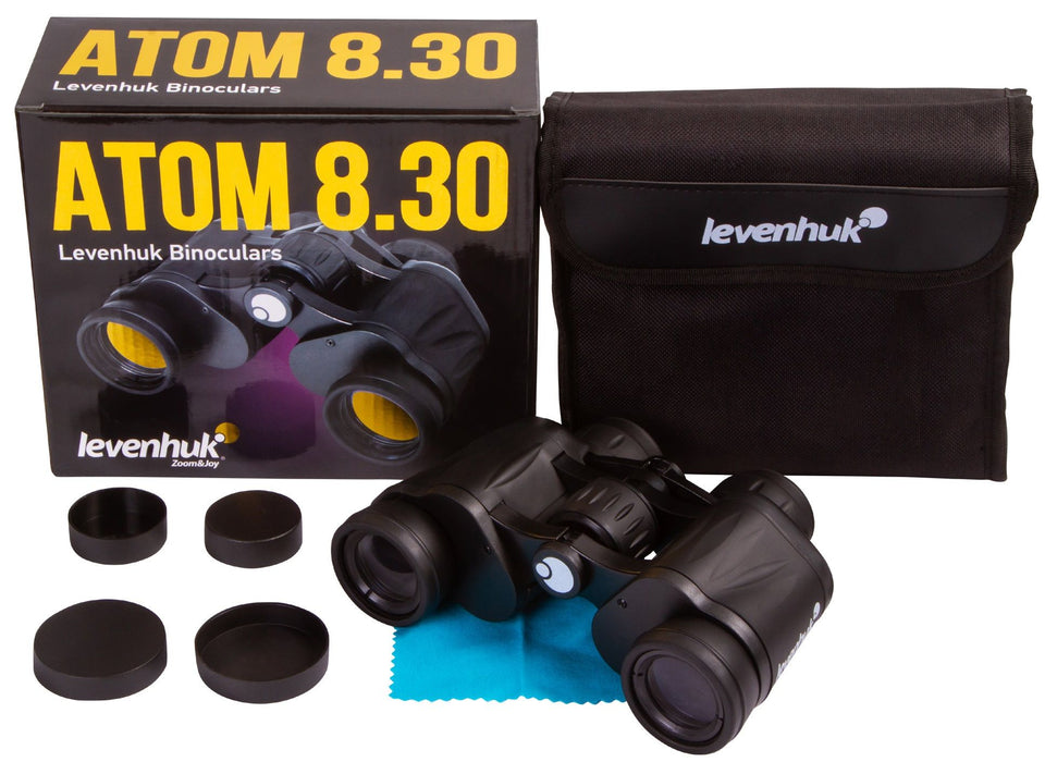 Бинокъл Levenhuk - Atom, 8x30, черен