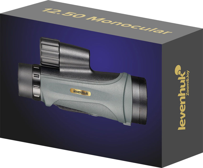 Монокъл Levenhuk - New Wise PRO ED, 12x50, сив