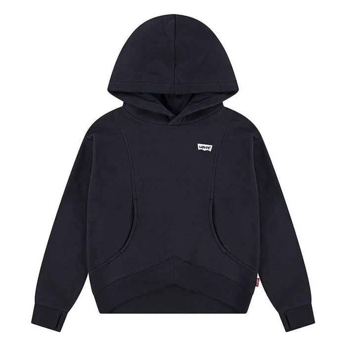 Суитчър с Качулка за Момиче Levi's Batwing Patch Hoodie Черен