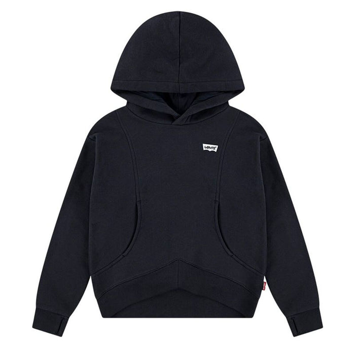 Суитчър с Качулка за Момиче Levi's Lvg Batwing Patch Hoodie Черен
