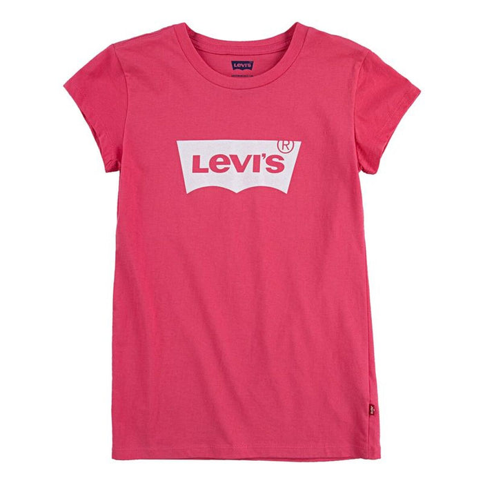Детски Тениска с къс ръкав Levi's Batwing Girl Pink
