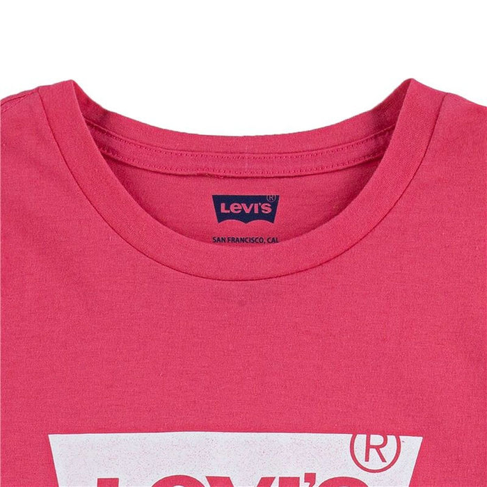 Детски Тениска с къс ръкав Levi's Batwing Girl Pink