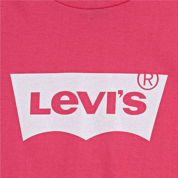 Детски Тениска с къс ръкав Levi's Batwing Girl Pink