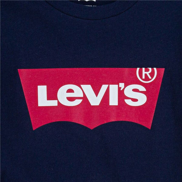 Детски Тениска с къс ръкав Levi's Batwing Girl Тъмно синьо