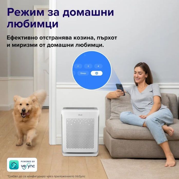 Пречиствател за въздух Levoit - Vital 200S Pro, HEPA, 24 dB, бял
