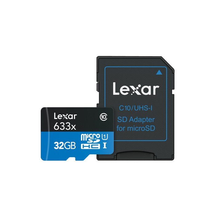 КАРТА ПАМЕТ micro SDHC 32GB 100MB/s UHS-I,A1,V10,U1,BLUE LEXAR