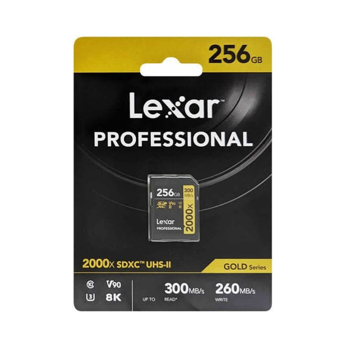 КАРТА ПАМЕТ SDXC 256GB 300/260MB/s UHS-II,C10,V90,U3 LEXAR