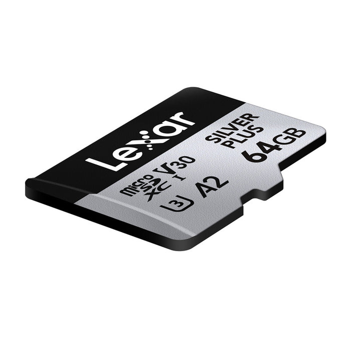 Комплект от 2 карти памет Lexar High-Performance Silver Plus microSDXC 2x64GB + адаптер