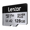 Комплект от 2 карти памет Lexar High-Performance Silver Plus microSDXC 2x128GB + адаптер