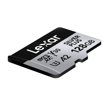 Комплект от 2 карти памет Lexar High-Performance Silver Plus microSDXC 2x128GB + адаптер