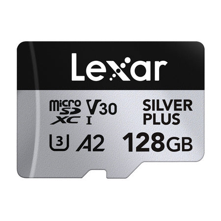 Комплект от 2 карти памет Lexar High-Performance Silver Plus microSDXC 2x128GB + адаптер