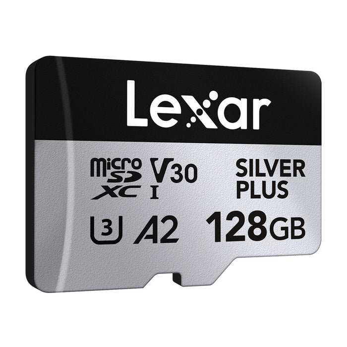 Комплект от 2 карти памет Lexar High-Performance Silver Plus microSDXC 2x128GB + адаптер