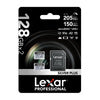 Комплект от 2 карти памет Lexar High-Performance Silver Plus microSDXC 2x128GB + адаптер