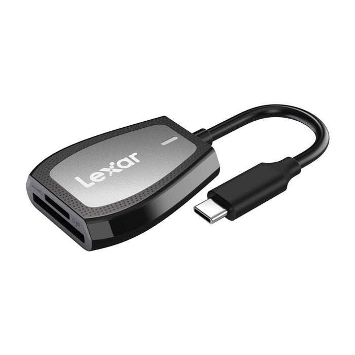 Четец за карти памет Lexar с два слота SD/microSD слота, USB-C