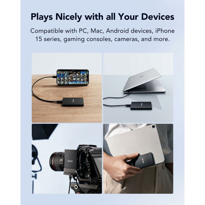 Външен харддиск Lexar LSL500X001T-RNBNG 1 TB SSD 2,5"