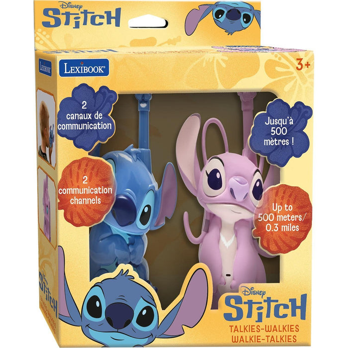Игрален комплект Lexibook - Уоки-токи Stitch & Angel, 3D, обхват 500 m