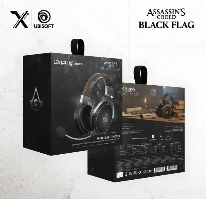 Слушалки с микрофон Lexip Assassin's Creed - BLACK FLAG WIRELESS