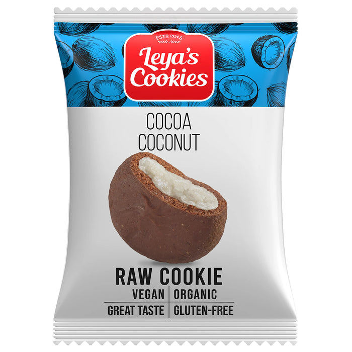 Био сурова бисквитка с какао и кокос, 25 g