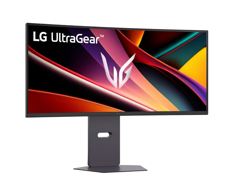 LG 34G600A-B, 34", UltraGear 21:9 извит, VA, 1ms MBR, 5ms, WQHD (3440x1440), 160Hz, HDR 10, 4000:1, 300cd/m2, sRGB 99%, Free-sync, съвместим с NVIDIA G-SYNC, VRR, HDMI, DP, високоговорители 5Wx2, LG Switch, височина, въртене, накланяне, черен
