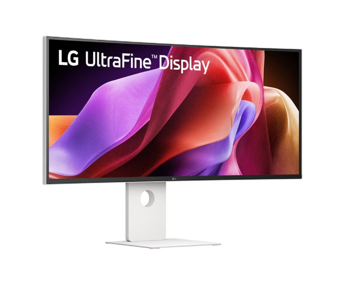 LG 40U990A-W, 39.7'' UltraFine Nano 21:9, IPS черен 5K2K (5120x2160), 1ms MBR, 120Hz, 5ms, 450 cd/m2, 2000:1, HDR 10, DCI-P3 99%, USB-C, FreeSync, VRR, PIP, 2 PBP, HDMI, DP, Thunderbolt 5, вграден KVM, Speacer 2X10W, PIP, PBP, наклон, височина, завъртане