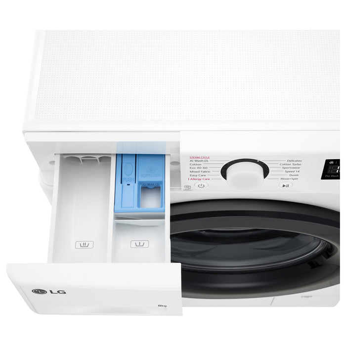 Пералня LG F2WR508SBW 8.0 kg, 1200 об/min, ИНВЕРТОРЕН МОТОР