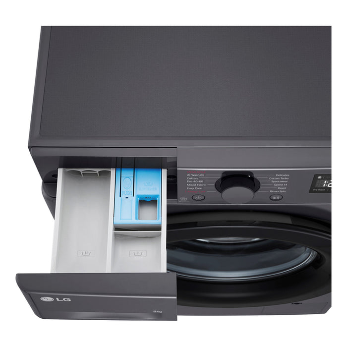 Пералня LG F2WR508SBM 8.0 kg, 1200 об/min, ИНВЕРТОРЕН МОТОР