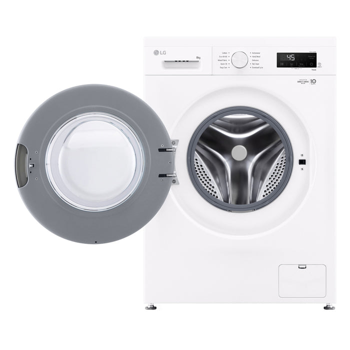 Пералня LG F4X1008NWH 8.0 kg, 1400 об/min, ИНВЕРТОРЕН МОТОР
