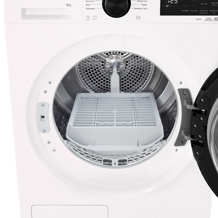 Сушилня LG RHX5008TWB КОНДЕНЗАЦИОННА С ТЕРМОПОМПА, 8.0 kg