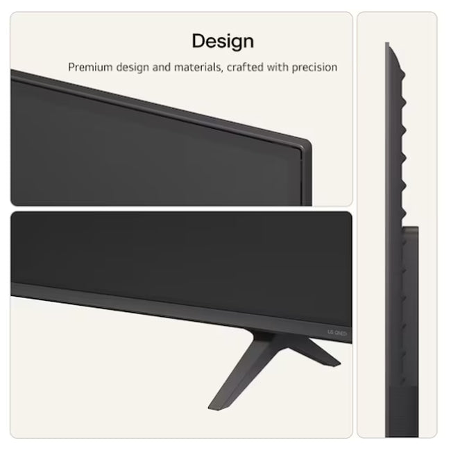 LG 65QNED71B3B., 65" 4K QNED MiniLED Smart TV, 3840x2160, DVB-T2/C/S2, Alpha 7 AI процесор, HDR10 / HLG, webOS 26 ThinQ, VRR / ALLM / HGiG, 4K Super Upscaling, WiFi 5, Bluetooth 5.3, AirPlay 2, LAN, CI, HDMI, AI Sound Pro, Google Cast, 2-полюсна стойка