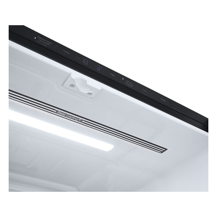 LG InstaView GMG960EVJE хладилник с фризер с две врати Свободно стоящ 638 Д Черен