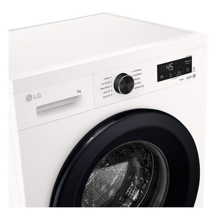 Пералня LG F2X10S7NWK , 1200 об./мин., 7.00 kg, A , Бял
