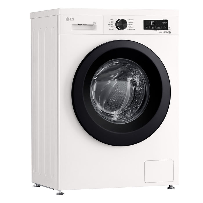 Пералня LG F2X10S7NWK , 1200 об./мин., 7.00 kg, A , Бял