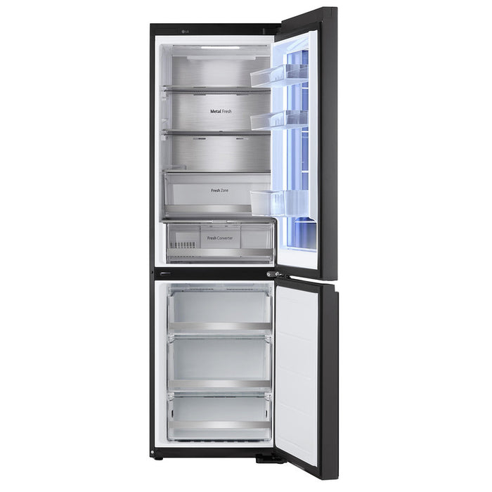 Хладилник с фризер LG GBG7190CEV*** , 349 l, C , No Frost , Черен