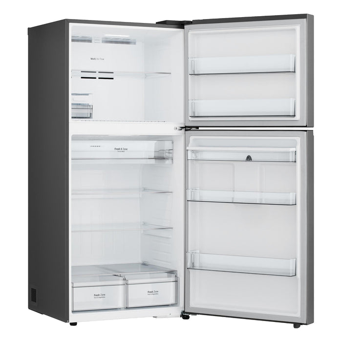 Хладилник с горна камера LG GTFV61PYBQD , 609 l, E , No Frost , Инокс