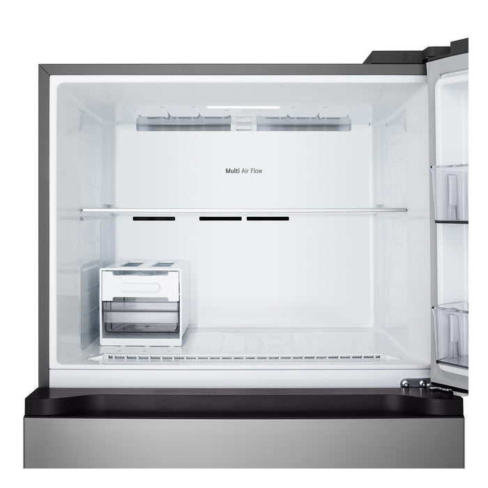 Хладилник с горна камера LG GTFV61PYBQD , 609 l, E , No Frost , Инокс