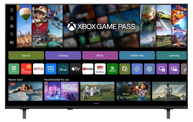 Смарт телевизор LG - 55NU8E0B3LA, 55'', 4K HDR UHD, NanoCell, AI Alpha 7, HDR 10, ThinQ AI, 4K Super Upscaling, черен