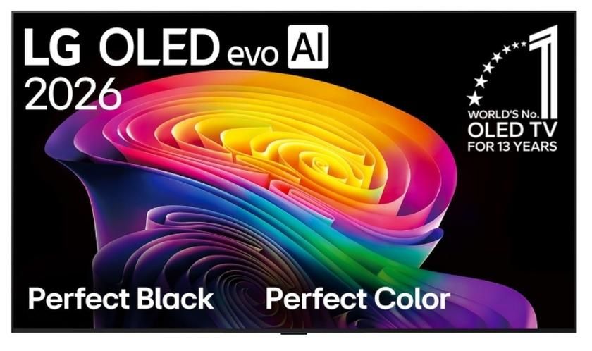 Смарт телевизор LG - OLED55C61LA, 55", OLED evo, 4K, 120Hz (up to 165Hz VRR), черен