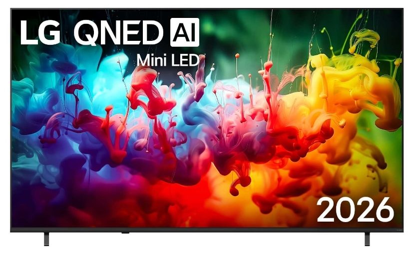 Смарт телевизор LG - 55QNED70B3C, 55", QNED, 4K UHD, черен