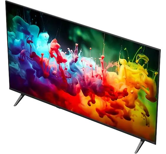Смарт телевизор LG - 55QNED71B3B, 55", QNED, 4K UHD, черен