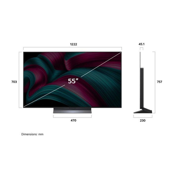 Телевизор LG OLED55C51LA, 55", OLED evo AI C5, 4K Ultra HD, Smart TV (2025)