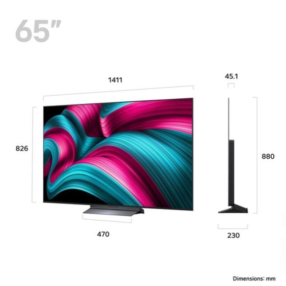 Телевизор LG OLED65C55LA, 65"(164 см), OLED evo AI C5 4K Smart TV, WebOS 2025